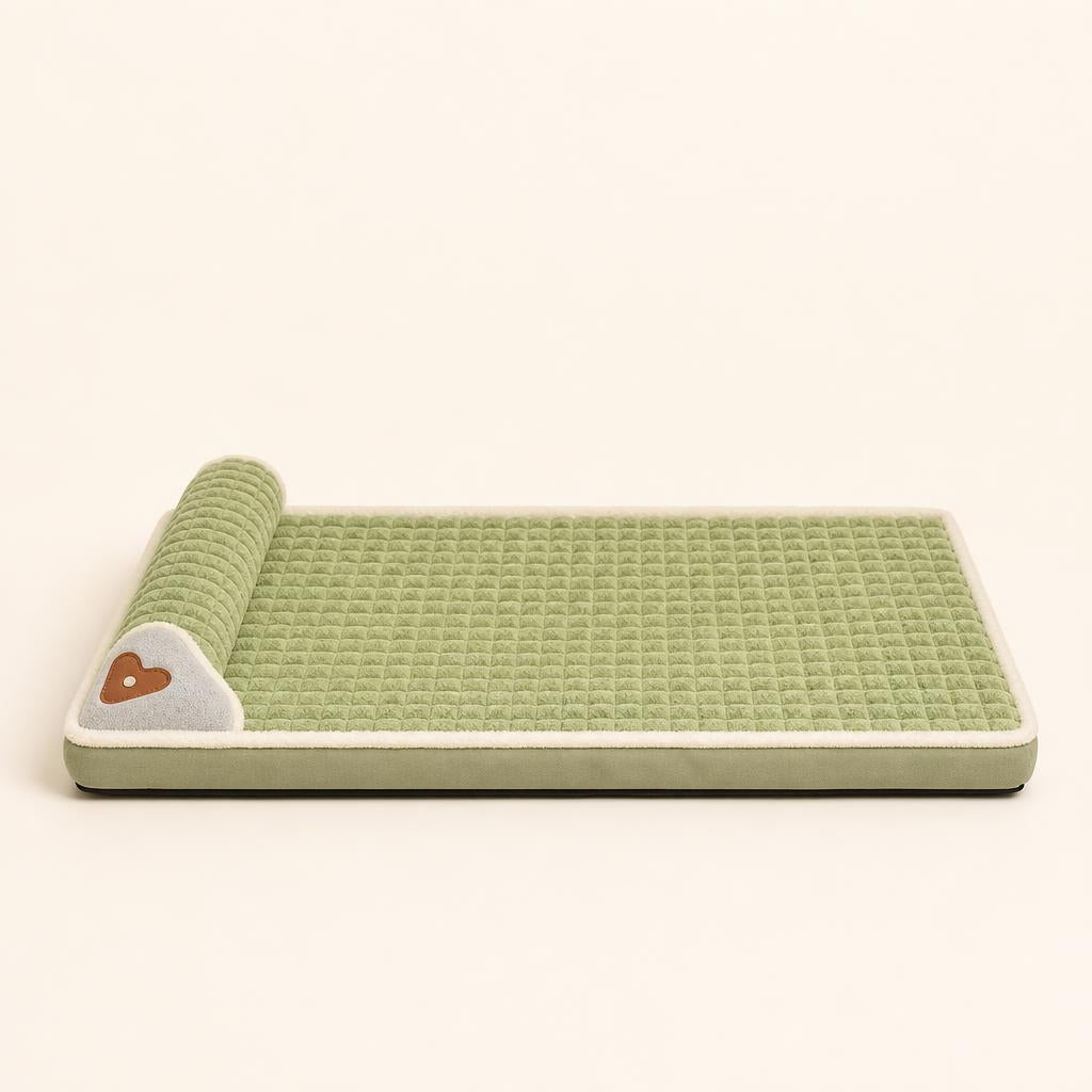 Verde salvia · Vista frontal: 5 cm de grosor y base antideslizante