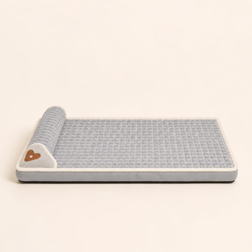Gris perla · Vista frontal: 5 cm de grosor y base antideslizante